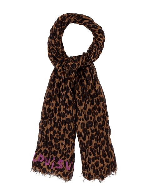 Louis Vuitton leopard stole accessories